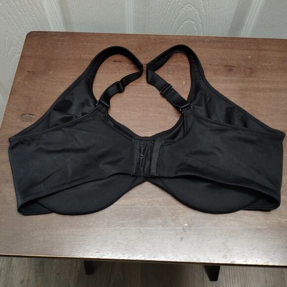 Bali Women's Size 38DD Black Back Smoothing Underwire Full Coverage Bra 3382 - Picture 3 of 4